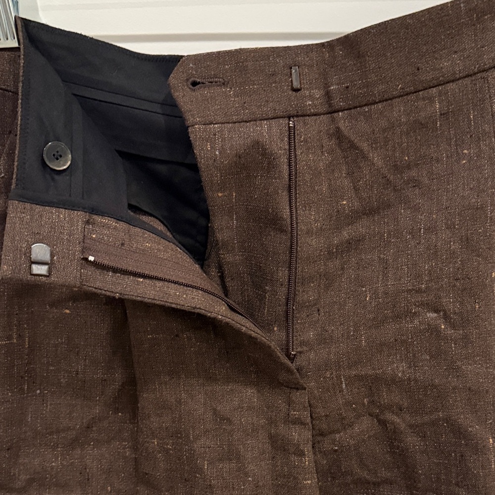 Sandro Dark Brown Women's Bermuda Shorts - Picture 6 of 6